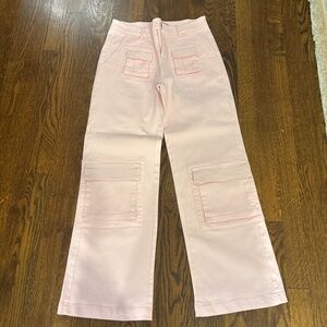 Light Pink Cargo Panta